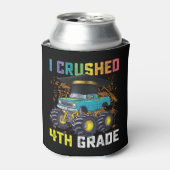 I Crushed 4th Grade Monster Truck Abschluss Dosenkühler (Kanne Vorderseite)