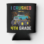 I Crushed 4th Grade Monster Truck Abschluss Dosenkühler (Vorderseite)