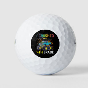 I Crushed 4th Grade Monster Truck Abschluss Golfball