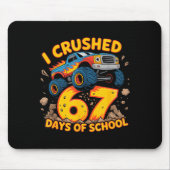 I Crushed 67 Days Of School 67th Day Of School Boy Mousepad (Vorne)