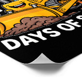 I Crushed 67 Days Of School 67th Day Of School Boy Poster (Ecke)