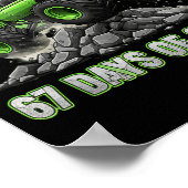 I Crushed 67 Days Of School 6 7 Meme Funny Six Sev Poster (Ecke)