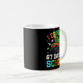 I Crushed 67 Days Of School Funny Six Seven Meme B Kaffeetasse (VorderseiteRechts)
