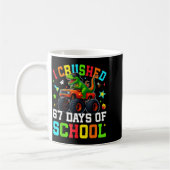 I Crushed 67 Days Of School Funny Six Seven Meme B Kaffeetasse (Links)