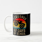 I Crushed 67 Days Of School Funny Six Seven Meme B Kaffeetasse (Links)