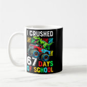 I Crushed 67 Days Of School Funny Six Seven Meme B Kaffeetasse (Links)