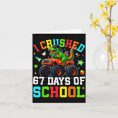 I Crushed 67 Days Of School Funny Six Seven Meme B Karte (Gelbe Blume)