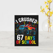 I Crushed 67 Days Of School Funny Six Seven Meme B Karte (Gelbe Blume)