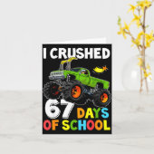 I Crushed 67 Days Of School Funny Six Seven Meme B Karte (Gelbe Blume)