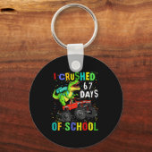 I Crushed 67 Days Of School Funny Six Seven Meme B Schlüsselanhänger (Vorderseite)