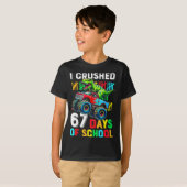 I Crushed 67 Days Of School Funny Six Seven Meme B T-Shirt (Vorne ganz)