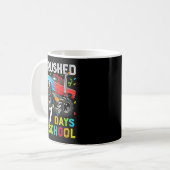 I Crushed 67 Days Of School Funny Students Teacher Kaffeetasse (Vorderseite Links)