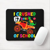 I Crushed 67th Day Of School Dinosaur 67 Days Of S Mousepad (Mit Mouse)