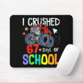 I Crushed 67th Day Of School Monster Truck 67 Days Mousepad (Mit Mouse)
