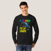 I Crushed Fifth Grade Monster Truck Fünfte Klasse T-Shirt (Vorne ganz)