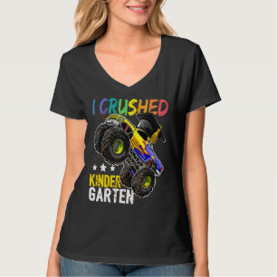 I Crushed Kindergarten Abschluss Boys Monster Tr T-Shirt
