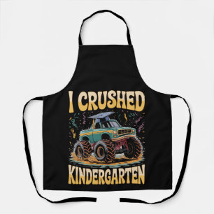 I Crushed Kindergarten Monster Truck Abschluss Schürze