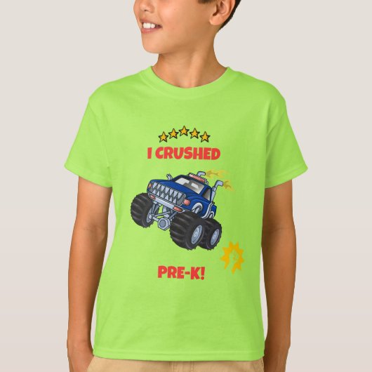 I Crushed Pre-K Abschluss Shirt for Boys - 2025 (Vorderseite)