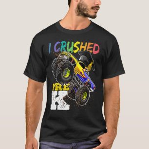 I Crushed Pre-K Monster Truck Graduation Cap Boy T-Shirt