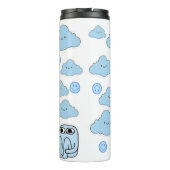 I Cry a Lot But I Am So Productive Thermal Tumbler Thermosbecher (Rückseite)