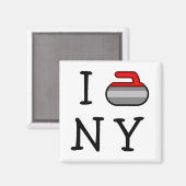 I Curl NY Magnet (Vorderseite/Rückseite)