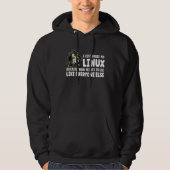 I Customize My Linux Penguin Because I am differen Hoodie (Vorderseite)
