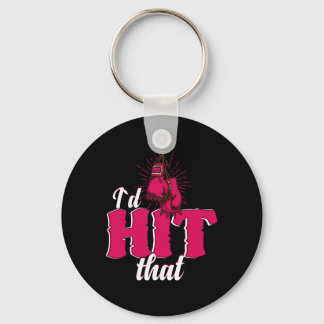 I`d Hit That Funny Boxing Gift For Kickboxing Woma Schlüsselanhänger