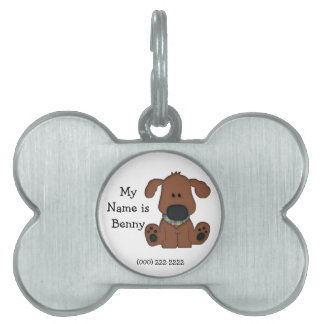 I.D. niedlicher Hund/personalisieren Tiermarke