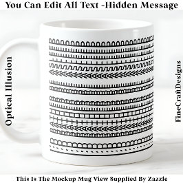 I’d Rather Be Asleep Hidden Message 086 Funny Kaffeetasse