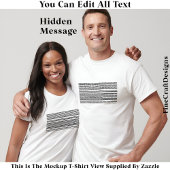 I’d Rather Be Asleep Hidden Message 086 Funny  T-Shirt