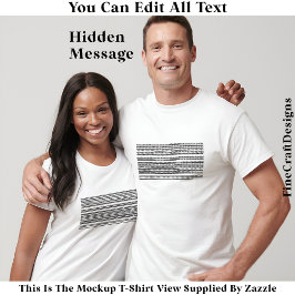 I’d Rather Be Asleep Hidden Message 086 Funny T-Shirt