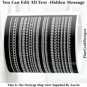 I’d Rather Be Asleep Hidden Message 086W Novelty Kaffeetasse