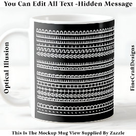 I’d Rather Be Asleep Hidden Message 086W Novelty Kaffeetasse