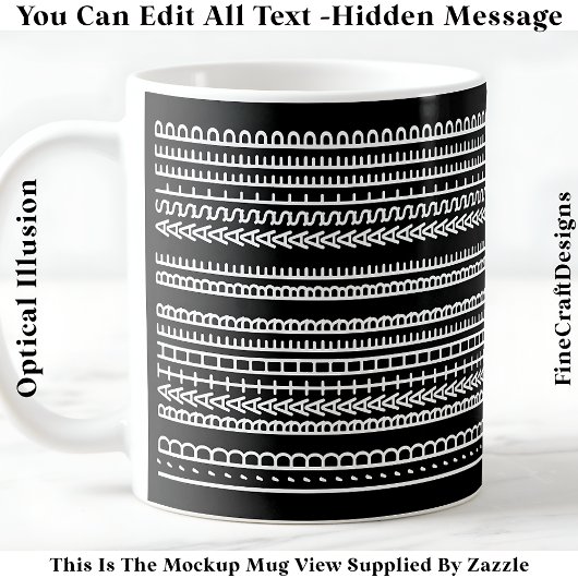 I’d Rather Be Asleep Hidden Message 086W Novelty Kaffeetasse