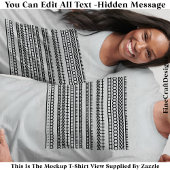 I’d Rather Be At Home Hidden Message 084BL Funny T-Shirt