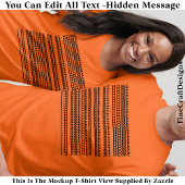 I’d Rather Be At Home Hidden Message 084BM Funny T-Shirt