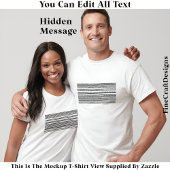 I’d Rather Be At Home Hidden Message 084W Funny T-Shirt