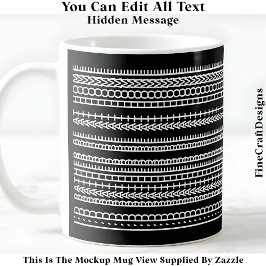 I’d Rather Be At Home Hidden Message 084W Quote Kaffeetasse