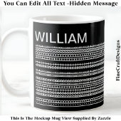 I’d Rather Be At Home & Name Hidden Message 085 Kaffeetasse