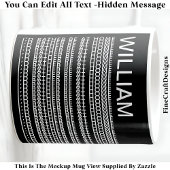 I’d Rather Be At Home & Name Hidden Message 085 Kaffeetasse