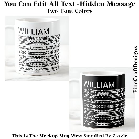 I’d Rather Be At Home & Name Hidden Message 085 Kaffeetasse