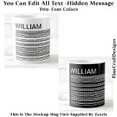 I’d Rather Be At Home & Name Hidden Message 085 Kaffeetasse