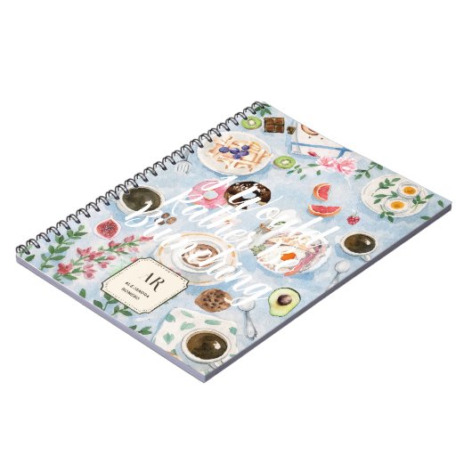 I’d Rather Be Brunching | Custom Monogram Notizblock (Linke Seite)