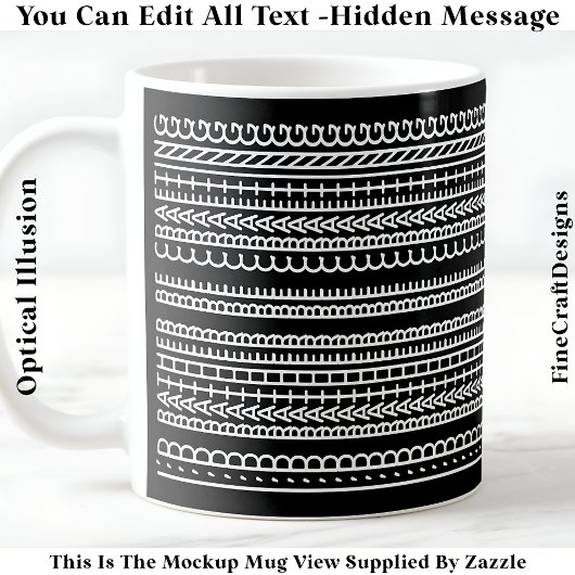 I’d Rather Be Crafting Hidden Message 087W Quote Kaffeetasse
