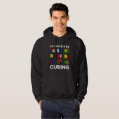 I d Rather Be Cubing  Speedcubing Speedsolving Cub Hoodie (Vorne ganz)