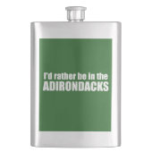 I d’Rather Be In the Adirondacks Flachmann (Vorderseite)