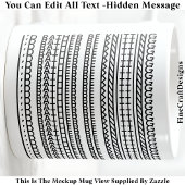 I’d Rather Be Knitting Hidden Message 089B Novelty Kaffeetasse