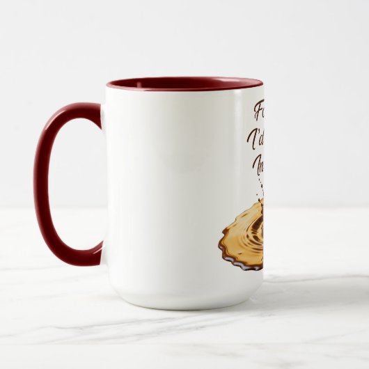 “I’d rather fall in chocolate” Humorous mug Tasse (Links)