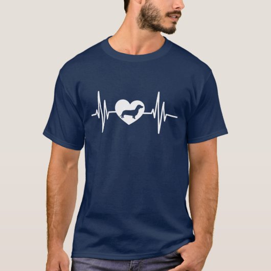 I Dackel Liebe T-Shirt (Vorderseite)