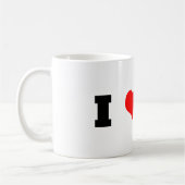 I Dackeln des Herz-(Liebe) Kaffeetasse (Links)